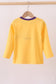 Premium Yellow LSU Go Team embroidery top