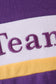Premium Purple LSU Go Team embroidery bubble