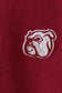 Premium Maroon Georgia bulldog embroidery vest