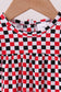 Checkered Georgia dog applique ruffle bubble