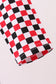 Checkered Georgia dog applique ruffle bubble