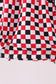Checkered Georgia dog applique ruffle bubble