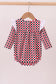 Checkered Georgia dog applique ruffle bubble