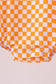 Orange Tennessee puppy bow embroidery checkered bubble