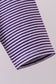 Premium Purple LSU stripe embroidery top