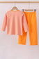 Premium Orange Tennessee puppy stripe pants set