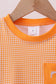 Premium Orange Tennessee embroidery gingham top