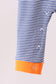 Premium Blue Auburn stripe tiger romper
