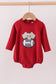 Premium Maroon Alabama elephant football applique bubble