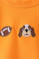 Orange puppy Tennessee football embroidery bubble