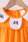 Premium Orange Tennessee puppy football embroidery pants set