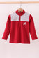 Premium Maroon Alabama embroiderytop