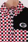 Checkered Georgia half zipper pullover top