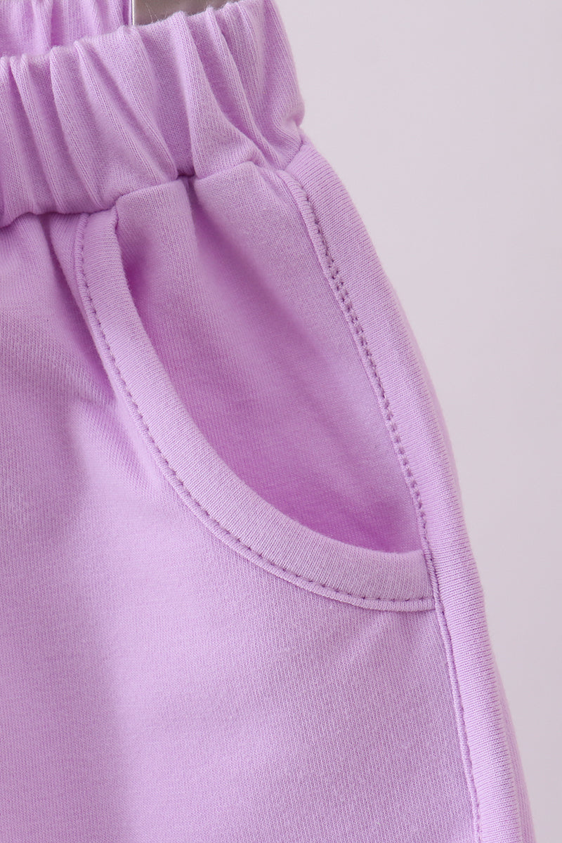 Premium Lilac bow shorts