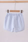 Premium Blue&white stripe bow shorts