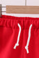 Premium Red drawstring shorts