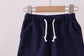 Premium Navy drawstring shorts