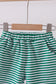 Premium Green&white stripe shorts