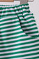 Premium Green&white stripe shorts