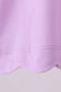 Purple flutter sleeve scalloped top