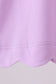 Purple flutter sleeve scalloped top