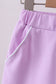 Purple scallop hem bow skort