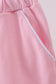 Pink scallop hem bow skort
