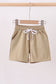 Khaki pocket performance shorts