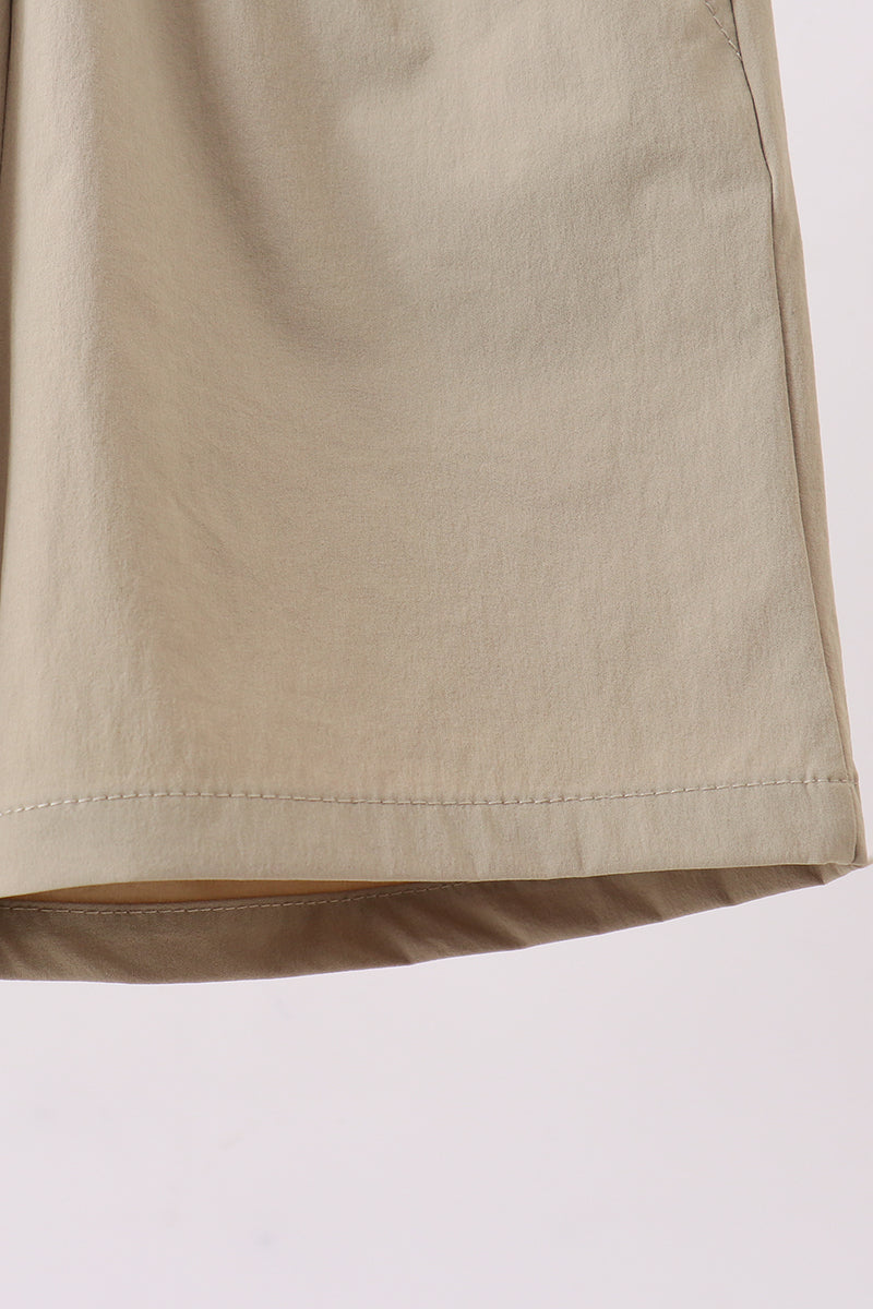 Oatmeal pocket performance shorts