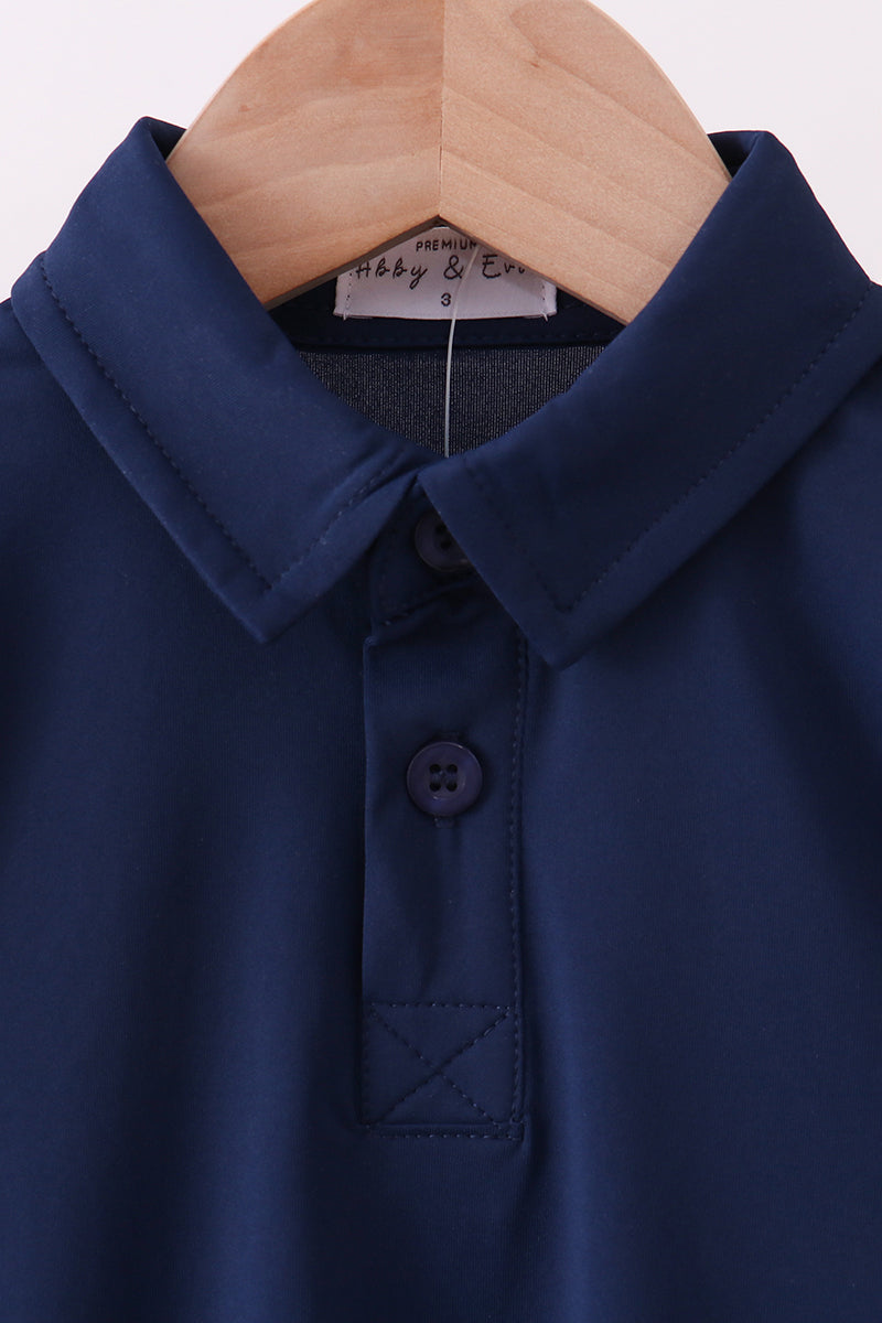 Blue everyday Collared Tank