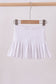 White pleated skort