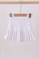 White pleated skort