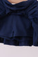 Blue pleated skort