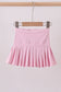 Pink pleated skort