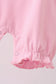 Pink ghost pumpkin embroidery romper
