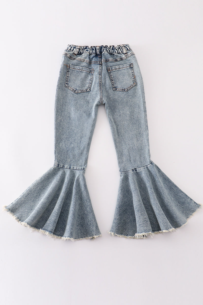 Blue pearl denim jeans