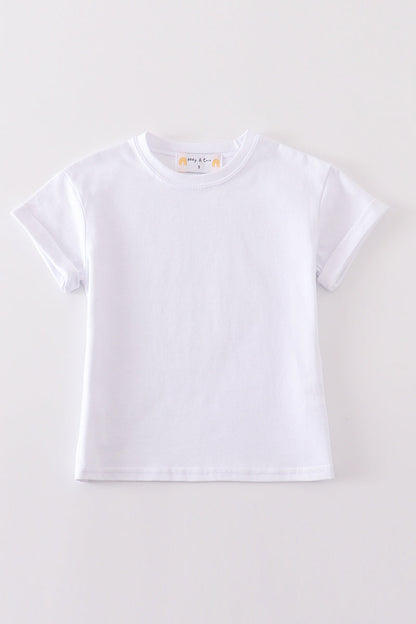 Premium Ivory basic T-shirt Kids and adult