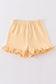 Premium Yellow basic ruffle shorts