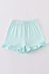 Premium Mint basic ruffle shorts