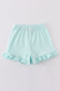 Premium Mint basic ruffle shorts