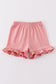 Premium Pink basic ruffle shorts