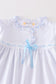 Premium White bow ruffle girl set