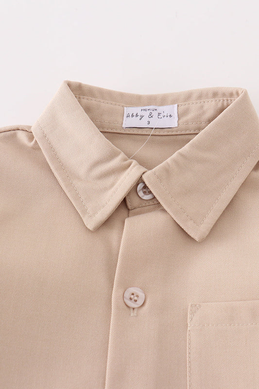 Premium Sand boy button down shirt