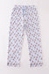 Premium blue christmas santa claus print men pajama pants