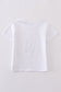 Premium White cross embroidery top