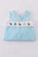 Premium mint bunny egg embroidery gingham jonjon