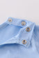 Premium Blue bunny embroidery romper