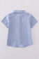 Premium Blue cross embroidery button down shirt