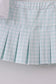 Blue active gingham skorts set