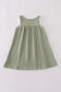 Premium sage ruffle dress